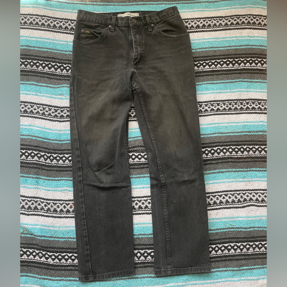 Vintage Lees black denim jeans 32 x 30